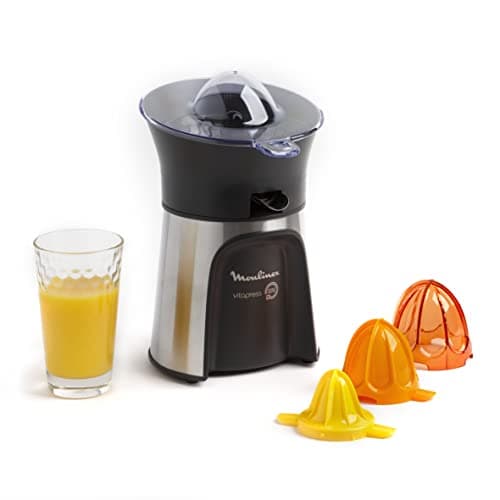 Moulinex PC603D10 Vitapress Direct Serve 3 Cones-Citrus Press Metallic Grey/Black 100W - Image 2