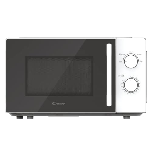 Candy Idea CMW20SMWLI Microwave Oven 700 W 20 L, Defrost Function, Glass Turntable, 5 Power Levels, White and Black, Elegant Design - Image 2