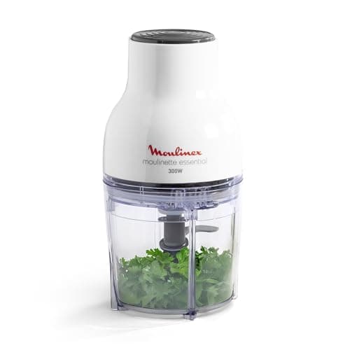 Moulinex Electric Chopper, 400 ml, 300 W, 4 Blades, 3-in-1 Function, Chopper, Blender, Mixed, Single Pressure System, Essential DJ520110, White - Image 3