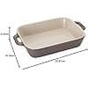 SCHOTEL RECHTH 20 x 16 – 1.1 L GRIJS CERAMIC BY STAUB 40511-866 - Image 6