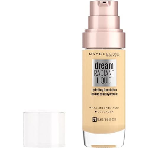 Maybelline New York Base de Maquillaje con Serum Hidratante Dream Satin Liquid, Tono 021 Nude - Image 2
