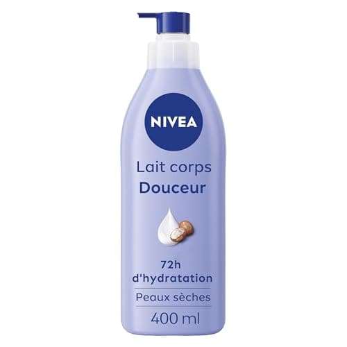 NIVEA Gentle Hydrating Body Lotion 72h (1 x 400ml) - Moisturizing Cream with Pure Hyaluronic Acid & Shea Butter - Body Care with Nourishing Moisturizing Serum Dry Skin - Image 3