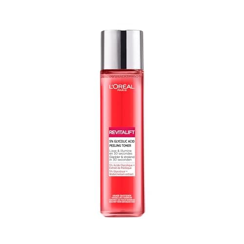 L'Oréal Paris - Smoothing and Exfoliating Facial Peeling Lotion - Removes Blackheads, Enlarged Pores & Blemishes - Glycolic Acid 5% - Revitalift Toner Peeling - 180ml - Image 3