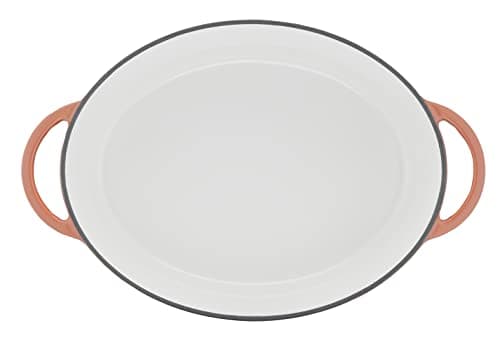 Tefal Lov E2600605 Oval Casserole Dish 34 x 26 cm Cast Steel, Full Induction + Oven, Enamelled Interior Coating, Robust and Eco-Design, Healthy Cooking, Recipe Ebook Included, Terracotta - Image 4