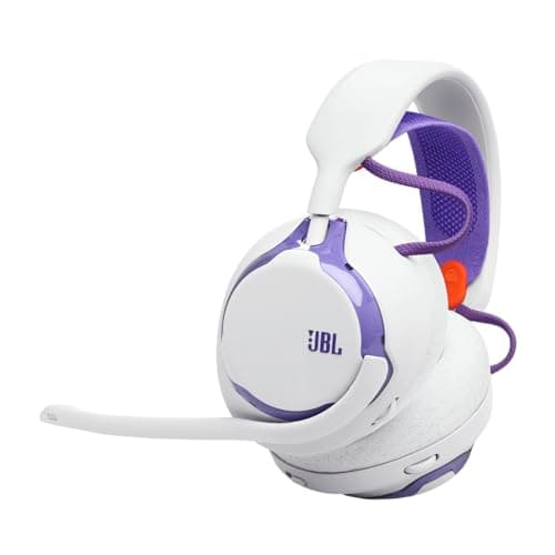 JBL Quantum 650 Wireless Bluetooth Gaming Headset, JBL Quantum Sound, Noise Cancelling Mic, USB-C Cable, 45H Battery Life, Replaceable Parts, Cross-Platform Compatibility, White - Image 2