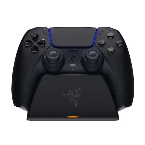 Razer Quick Charging Stand for PS5 Controller (Fast Charging, USB Powered, One-Hand Navigation) Midnight Black - Image 2