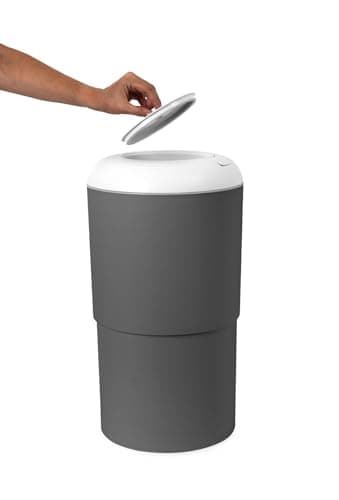 Chicco XL Nappy Bin, Odor Control, Nappy Disposal, Compact and Space-Saving Bin, 15 Odour-Off Bags Included, No Need for Refills, Uses Normal Bags, Grey - Image 8