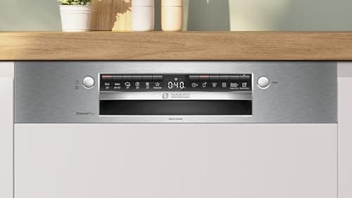 Bosch SMI4HCS07E, Series 4, Dishwasher 60 cm, Built-In with Headband, Brushed steel - Image 3