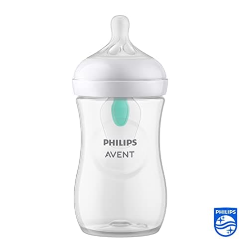 Philips Avent Biberon à Réponse Naturelle de 260 ml avec valve AirFree, sans BPA pour les bébés de 1 mois et + (modèle SCY673/01) - Image 4