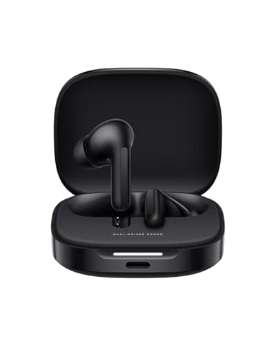 XIAOMI Redmi Buds 6 Black - 42H Battery Life, Hi-Fi Sound with Dual Drivers, 49dB ANC, 4 EQ Modes, AI Noise Reduction, Fast Charging, Bluetooth 5.4, Support Google Fast Pair - Image 2