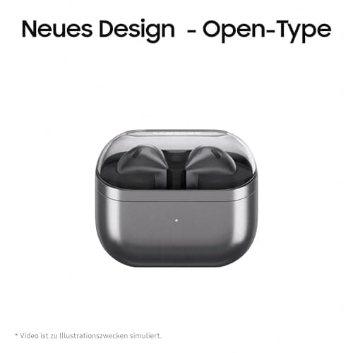 Samsung Galaxy Buds3 Wireless Bluetooth ANC Earbuds and Adaptive Noise Cancelling 360° Audio, Silver and Clear Case - Image 4