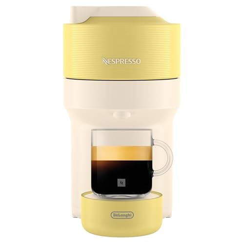 De'Longhi Nespresso Vertuo Pop Coffee Capsule Machine, Centrifusion Technology, 4 Cup Sizes, Set of 12 Capsules Included, Pastel Yellow (ENV90.LE) - Image 4