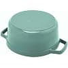 Staub - Round Cast Iron Casserole with Spiked Lid 22 cm Eucalyptus - STAUB - Image 3
