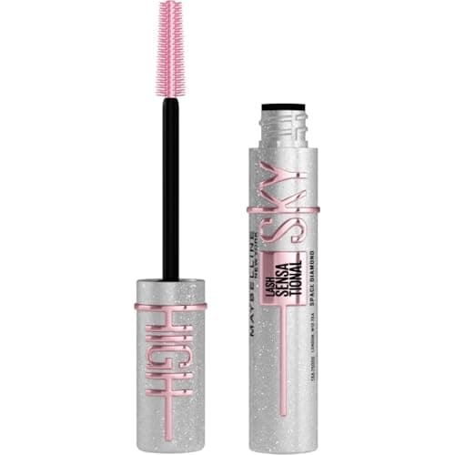 Maybelline New York - Glitter Mascara - Silver - Volume and Length - Sky High - Shade : Space Diamond - 5ml - Image 3