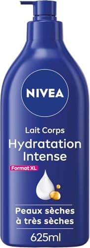 NIVEA Lait corps Hydratation Intense 72H (1 x 625 ml) — Lait Nourrissant à l'Acide Hyaluronique pur & Huile d'Amande Douce — Crème hydratante corps pour peaux sèches à très sèches - Image 3