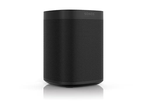 Sonos One - Enceinte sans Fil - Multiroom WiFi - Air Play 2 - Assistant Google et Amazon Alexa Intégrés - Son Clair - Interface Tactile - Noir - Image 4