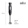 Braun MultiQuick 5 Pro MQ 55.755 M, PowerBell Plus Technology Hand Blender, 25 Speeds & Turbo, EasyClick Plus System, Mini Food Processor, Metal Whisk & Beaker 500 ml, Included, 1000W, Black - Image 5