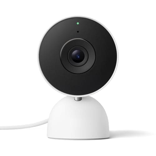 Google Nest Cam Indoor (Wired, 3rd Gen) - Indoor Security Camera with 2K Video - Works with Google Home - Snow - Image 3