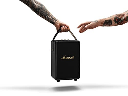 Marshall Tufton Haut-parleur de fête Bluetooth portable d'extérieur, résistant à l'eau IPX2 - Noir et laiton - Image 3