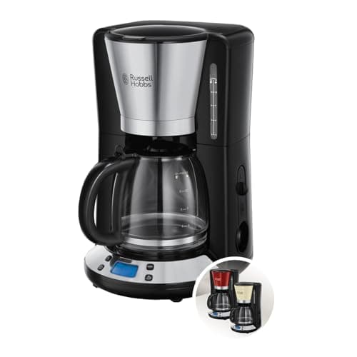 Russell Hobbs Coffee maker [Programmable, WhirlTech technology for optimal extraction & flavouring] Victory Polished stainless steel (10 cups, glass jug 1.25L, keep warm) Filter coffee machine 24030 - Image 3