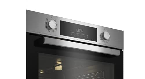 Beko BBIM12300XCE Built-In Oven - 72L, 8 Cooking Functions, LED Display, Sturdy Door, Dimensions: H 59.5 x W 59.4 x D 56.7 cm, Black, Class A+ - Image 6