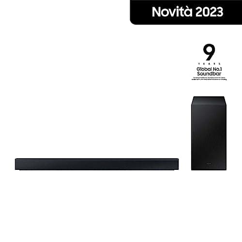 Samsung HW-C430/ZF C Series Soundbar, 3 Speakers, Subwoofer Included, 2.1 Channel Audio, Adaptive Sound Lite, Black 2023 - Image 3