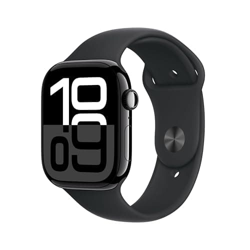 Apple Watch Series 10 (46mm GPS + Cellular) Smartwatch with Jet Black Aluminum Case and Black Sport Strap (M/L). (Refurbished) - Image 2