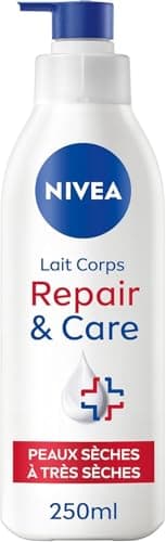 NIVEA REPAIR & CARE Lait Réparateur Corps Peaux Très Sèches (1x 250 ml) - Lait Corps Hydratant à la Glycérine, Provitamine B5 & Niacinamide - Crème Hydratante peaux rugueuses extra sèches - Image 2