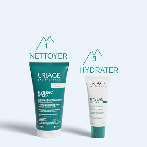 Uriage Hyseac Hydra Crème Apaisante - Hydratation 24H, Réduction Tiraillements - Texture Légère, Absorption Rapide - Fini Mat Instantané - Idéale pour les Peaux Asséchées par les Traitements - 40ml - Image 7