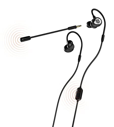SteelSeries Tusq In-Ear Headphones for Mobile Gaming, Dual Microphone with Detachable Rod Microphone, Ergonomic Suspension Earbuds for Mobile - Image 2