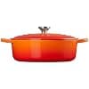 LE CREUSET Signature Enamelled Cast Iron Low Round Casserole, 30 cm, 6.2 L, Volcanic, 21179300902430 - Image 5
