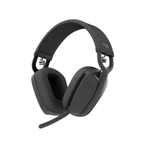 Logitech Zone Vibe 100 Lightweight Wireless Headphones with Noise Cancelling Mic - Advanced Multipoint Bluetooth Earbuds, Works with Teams, Google Meet, Zoom, Mac/PC - Grey - Image 2