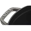 STAUB Enamelled Cast Iron Casserole Dish with Lid and Steam Basket, Suitable for All Heat Sources Including Induction, 4 to 5 People, Round, 26 cm, 5 L, 7.2 kg, Graphite Grey - Image 6