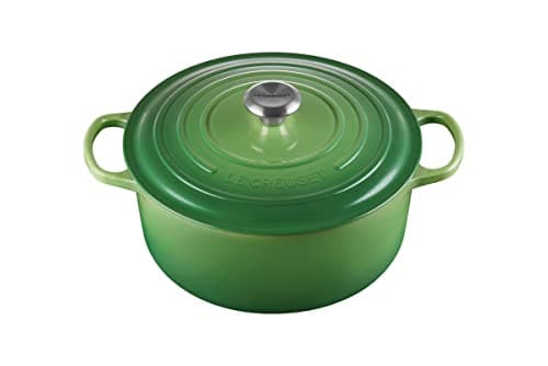 Le Creuset Signature 21177284082430 Cast Iron Casserole Dish with Lid, Diameter 28 cm, Round, Suitable for All Hobs and Induction, Volume: 6.7 L, 6.1 kg, Bamboo, 21177284082430 - Image 3