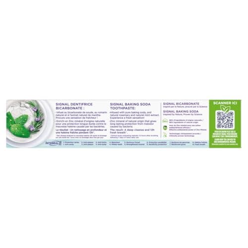 Signal Integral 8 Dentifrice Nature Elements Bicarbonate 75ml - Image 5