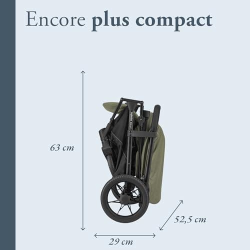 Inglesina Zenit 2 Poussette, Sequoia Green, Compacte et Légère, Jusqu’à 22 kg, Dossier Inclinable 170°, Roues avec Suspension, Assise Spacieuse, Exclusivité Amazon - Image 6