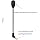 sciuU Microphone Micro Boom Compatible avec Kingston HyperX Cloud Flight/Flight S Casque Gaming sans Fil HX-HSCF-BK, pour PS4 / PS4 Pro Computer PC, 3,5 mm Microphone à réduction de Bruit Flexible - Image 3
