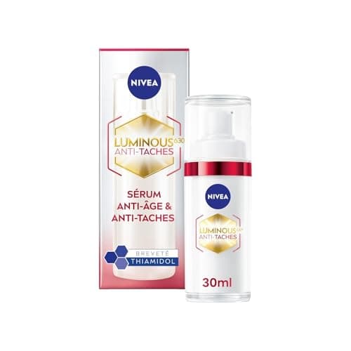 NIVEA Luminous 630 - Serum Visage Anti-Âge & Anti-Taches - Combleur De Rides Profond & Booster De Collagène - Thiamidol Breveté & Acide Hyaluronique - Tous Types De Peaux - 30 ml - Image 2