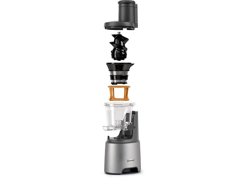 Kenwood Küchengeräte PureJuice Pro JMP85.00SI Homemade Juice Juicer, XXL Opening Whole Fruits, with Low Speed Rotation Preserve Important Vitamins, 230 W, Silver - Image 8