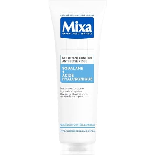 Mixa - Anti-Dryness Comfort Cleanser with Squalane and Hyaluronic Acid - Dehydrated and Sensitive Skin - Protective Moisturizing Facial Care - Dry Skin Make-up Remover - 150ml - Image 2