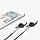 kwmobile Strap Compatible with Samsung Galaxy Buds 3 - 72 cm Silicone Strap for Wireless Earphones Black - Image 6