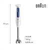 Braun MultiQuick 3 MQ30.202M, Hand Blender with PowerBell VPlus Technology, 2 Speeds+Turbo, EasyClick Plus for Accessories, Anti-Splash, Chopper 350 ml, Glass 600 ml, Whisk, 900 W, Black - Image 6
