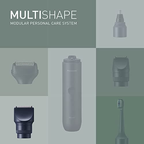 Panasonic MULTISHAPE – système modulaire de soins corps, cheveux et visage - ER-CTW1 : Tête tondeuse pour barbe, cheveux et corps, Noir - Image 3