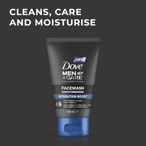 Dove Men+Care Facewash Hydration Boost - Skin Care for Men - Face Wash - Essentially Moisturizes Without Leaving Sensations of Tension - 1 x 100ml - Image 5