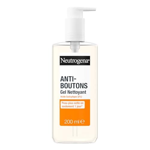 Neutrogena – Gel Nettoyant Anti-Boutons (flacon-pompe de 200 ml) – Nettoyant visage à l'acide salicylique (2%) – Élimine l'excès de sébum et les impuretés pour une peau plus nette en seulement 1 jour* - Image 2