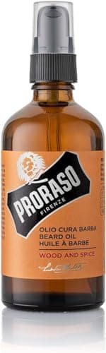 Proraso | Huile à barbe Wood & Spice (flacon-pompe de 100 ml) – Huile pour barbe adoucissante et protectrice pour barbes longues et hirsutes – Fabriquée en Italie - Image 3