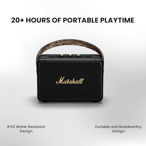 Marshall Kilburn II Enceinte Bluetooth Portatif - Noir et Laiton - Image 3