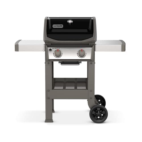 Weber Spirit II E-210/2 Burner Gas Grill, Gourmet BBQ System Grills, GS4 Powerful Cooking System, 51 x 46 cm Cooking Surface, Integrated Side Shelves, Black/Silver - Image 2