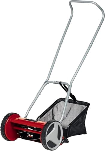 Einhell Tondeuse à Gazon Manuelle GC-HM 300 (Jusqu’à 150 m², Cylindre de Coupe, 5 Lames en Acier, réglage de la Hauteur de Coupe sur 4 Niveaux de 13 à 37 mm, bac de ramassage de 16 litres) - Image 5