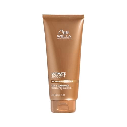 Wella Professionals Ultimate Smooth après-shampoing, soin capillaire nourrissant avec du squalane et oméga-9 pour cheveux secs, ternes et frisés (200ml) - Image 3